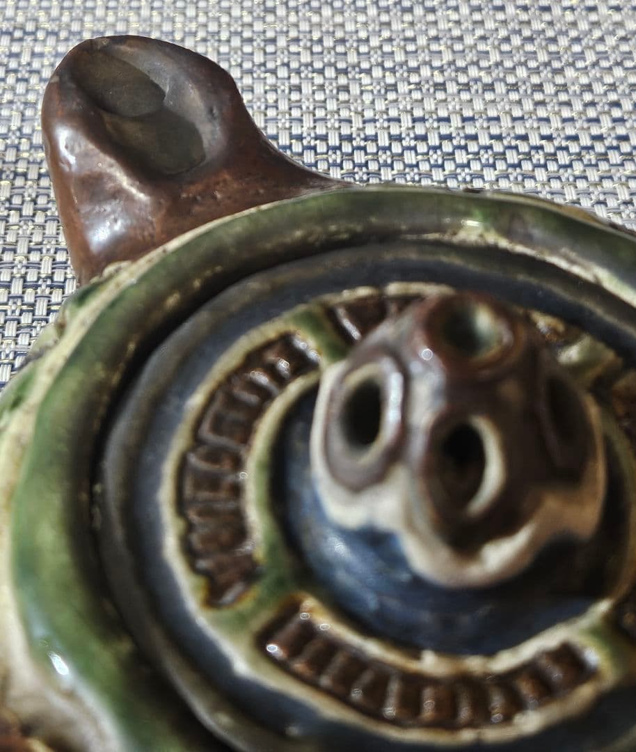 古琉球系　鉄釉　緑釉　青釉　急須　酒次 花入　オブジェ　酒器　カラカラ　壺屋焼