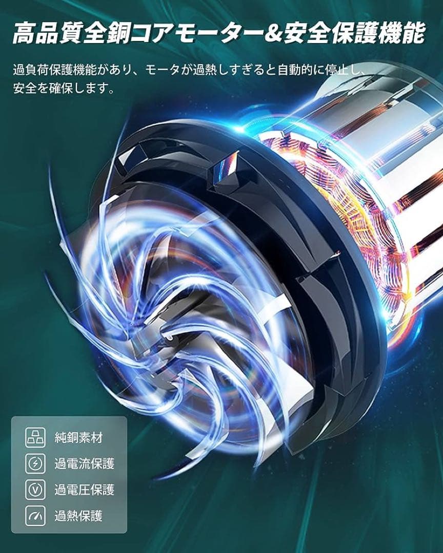 AutoGo ブロワー 充電式 21V 3.0Ahバッテリ一 電動