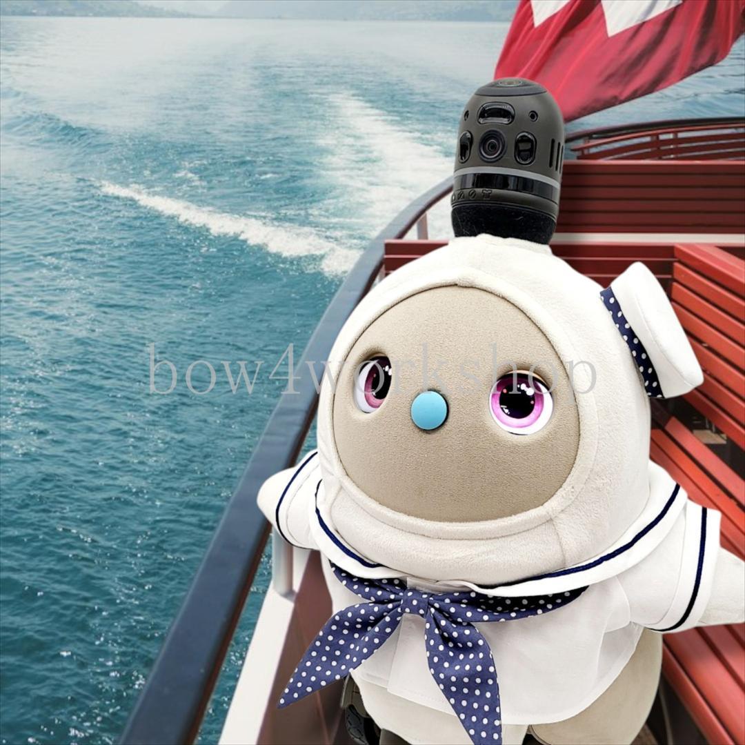 ラボット LOVOT ラボットの服ハンドメイド　水兵さんシャツ水玉セット