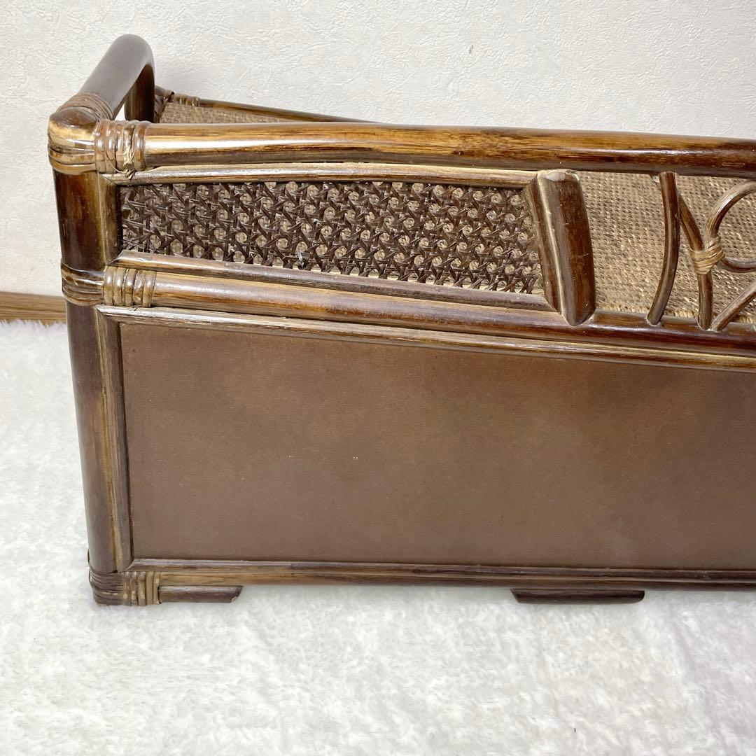 ラタン 収納チェスト 引き出し ブラウン 物入れ