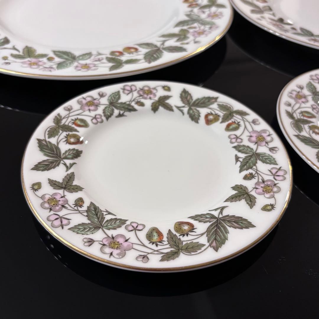 ストロベリーヒル 4枚  ヴィンテージ 緑壺