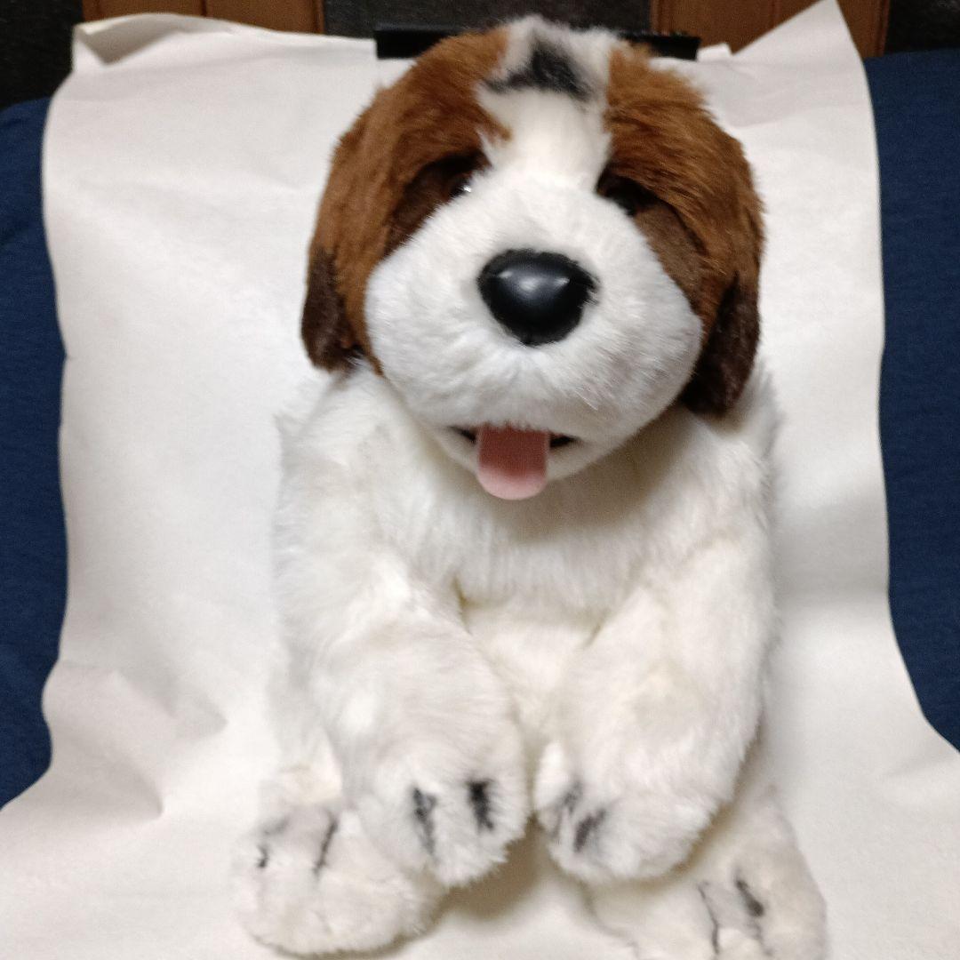 レトロな　セントバーナード　ぬいぐるみ　ヴィンテージ　犬ぬいぐるみ