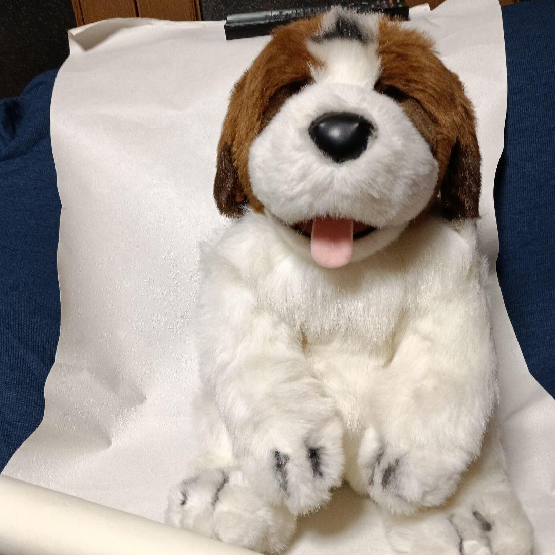 レトロな　セントバーナード　ぬいぐるみ　ヴィンテージ　犬ぬいぐるみ