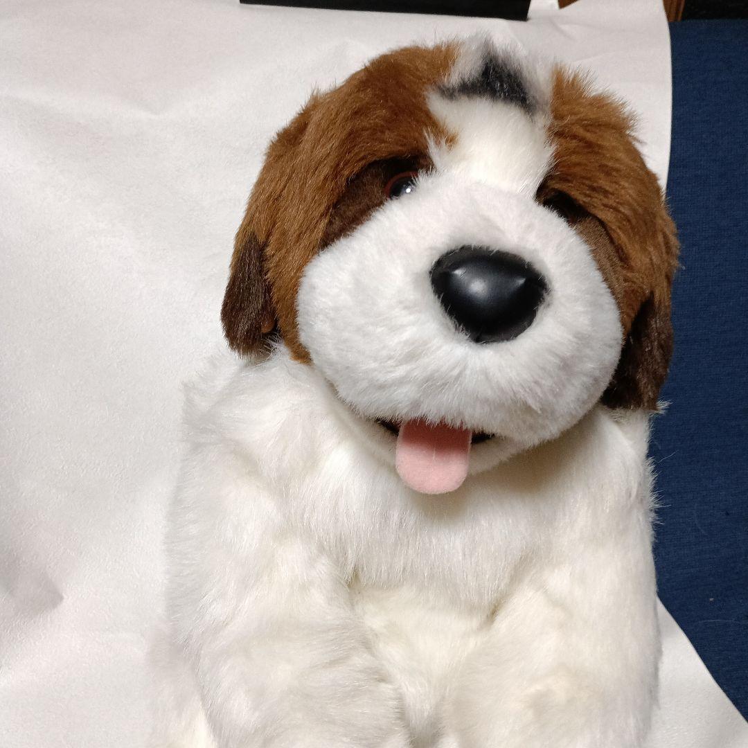 レトロな　セントバーナード　ぬいぐるみ　ヴィンテージ　犬ぬいぐるみ