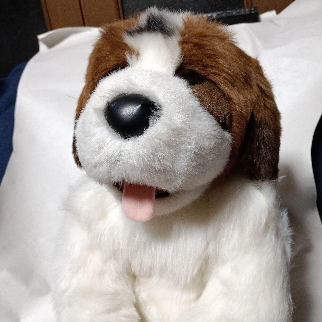 レトロな　セントバーナード　ぬいぐるみ　ヴィンテージ　犬ぬいぐるみ