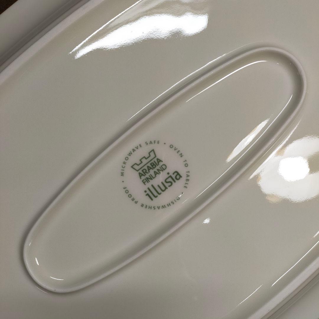 ARABIA illusia イリュージア プラッター（オーバル プレート）1枚
