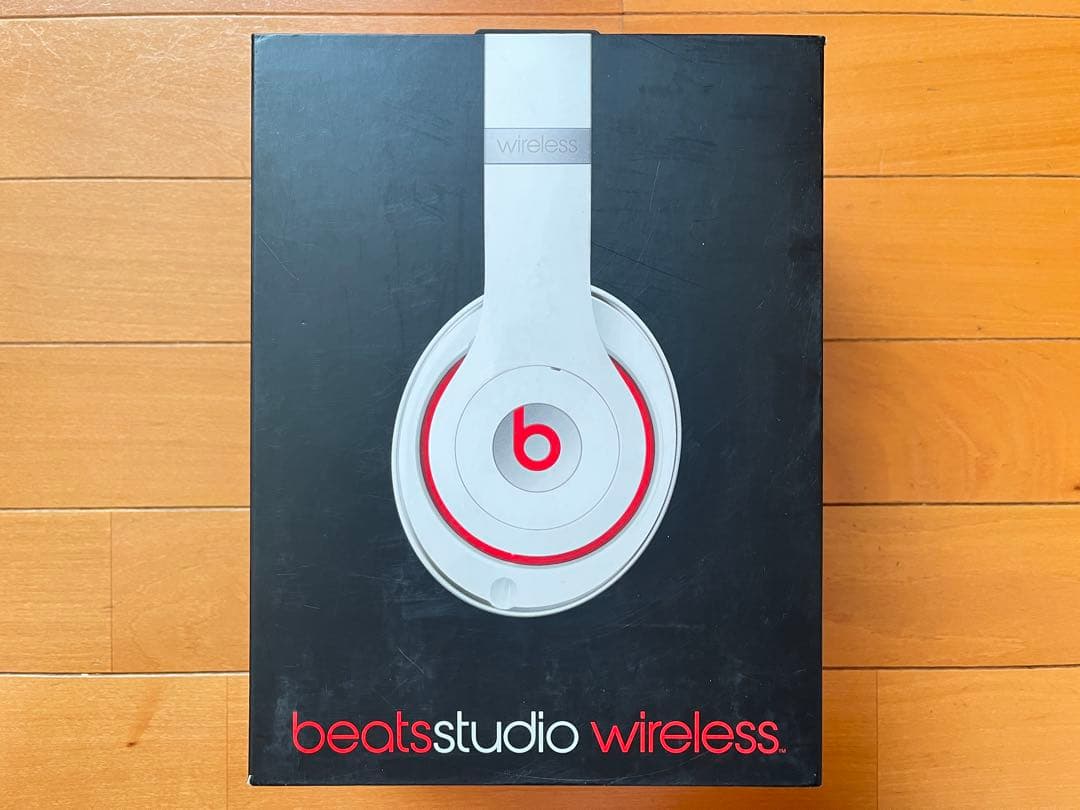 beats studio2 wireless ヘッドホン 白赤