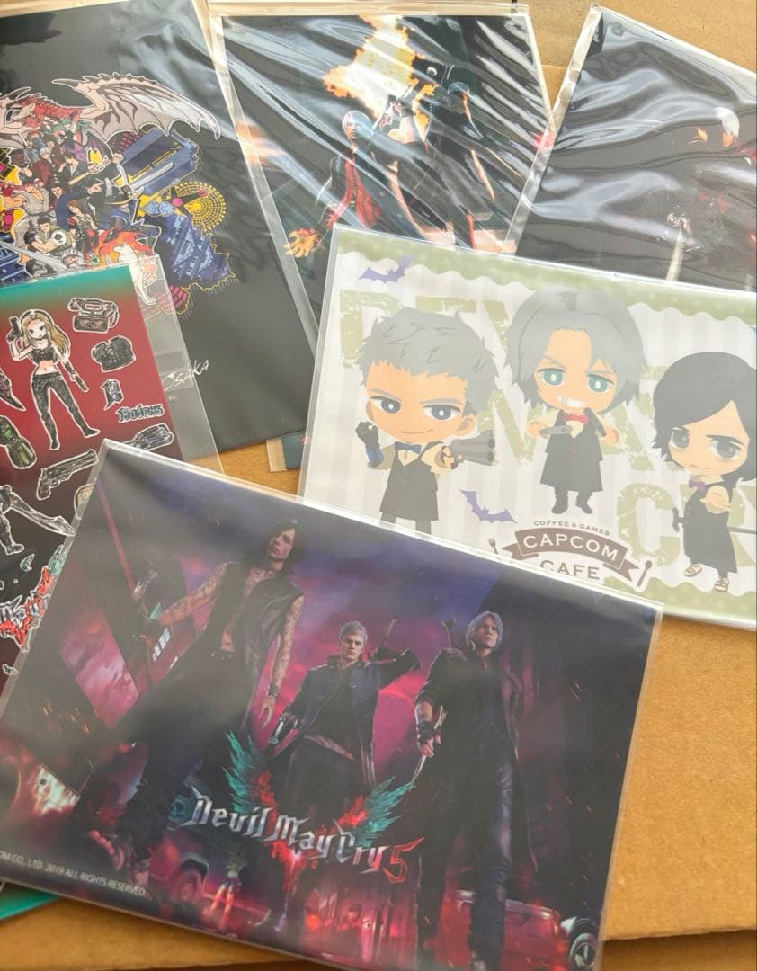カプコンカフェ デビルメイクライ ブロマイド ポストカード ダンテ セット
