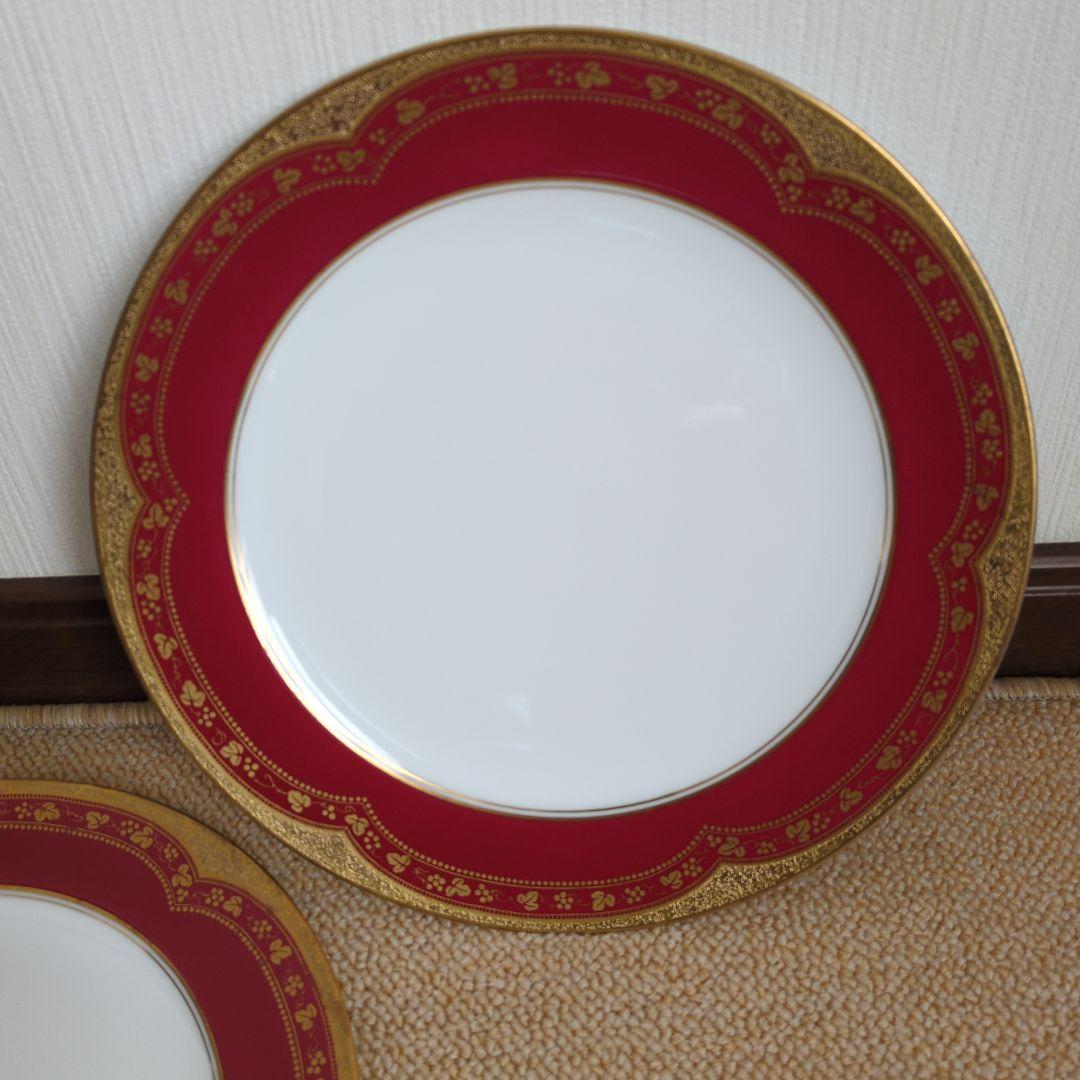 （未使用品）大倉陶園 アレキサンドリーヌ 26cm プレー2枚セット