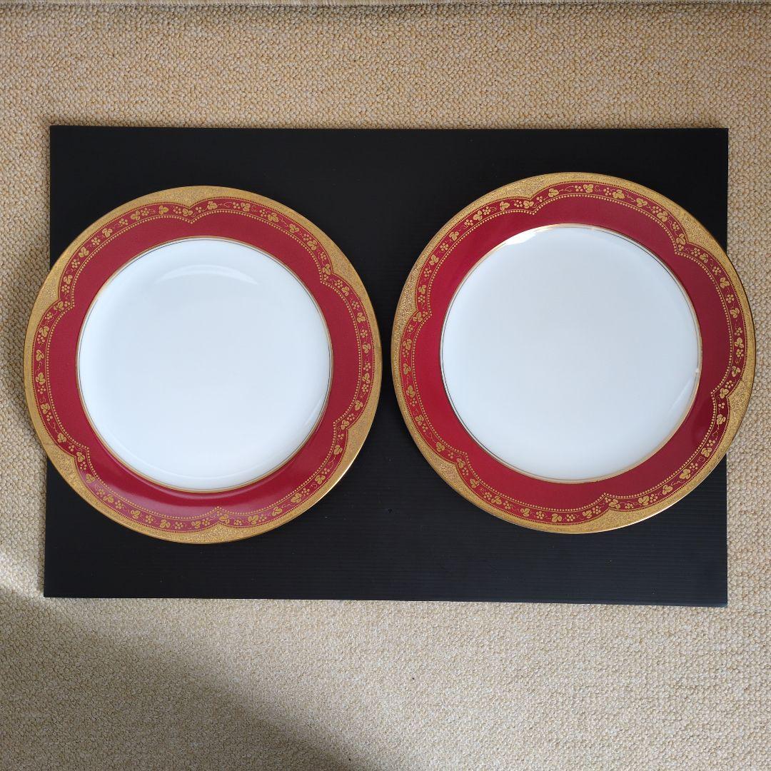 （未使用品）大倉陶園 アレキサンドリーヌ 26cm プレー2枚セット