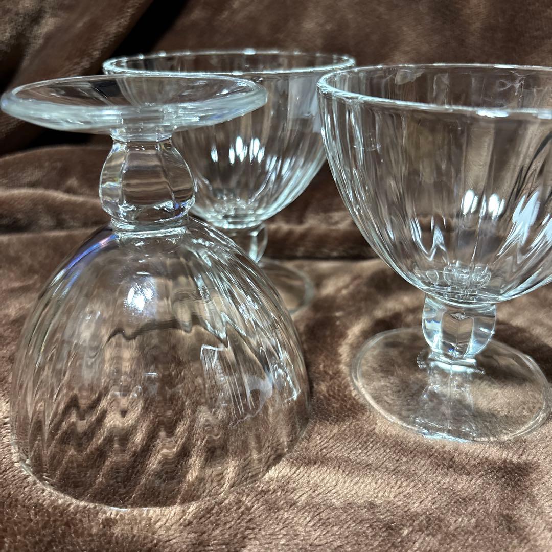 フランスアンティーク　デザートカップ×３