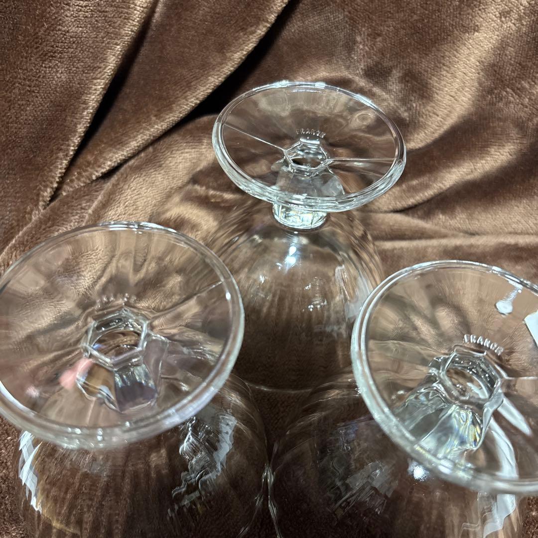 フランスアンティーク　デザートカップ×３