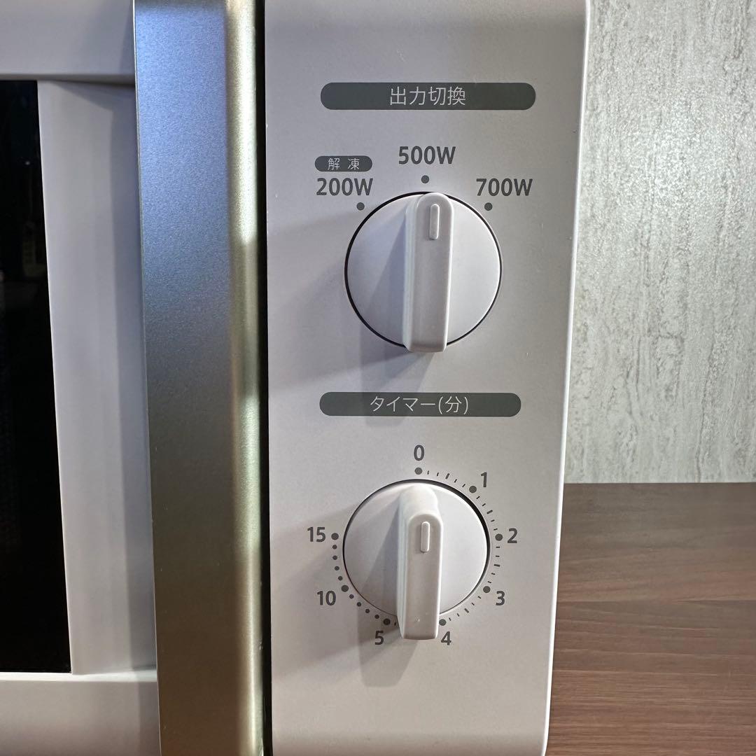 美品　山善　23年製 電子レンジ　PJRB-177-WH6　西日本専用 60Hz