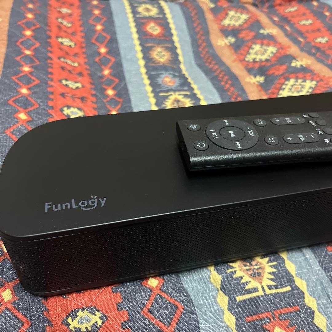 FunLogy スピーカー ブラックVGP2024受賞サウンドバー 箱 取説付き