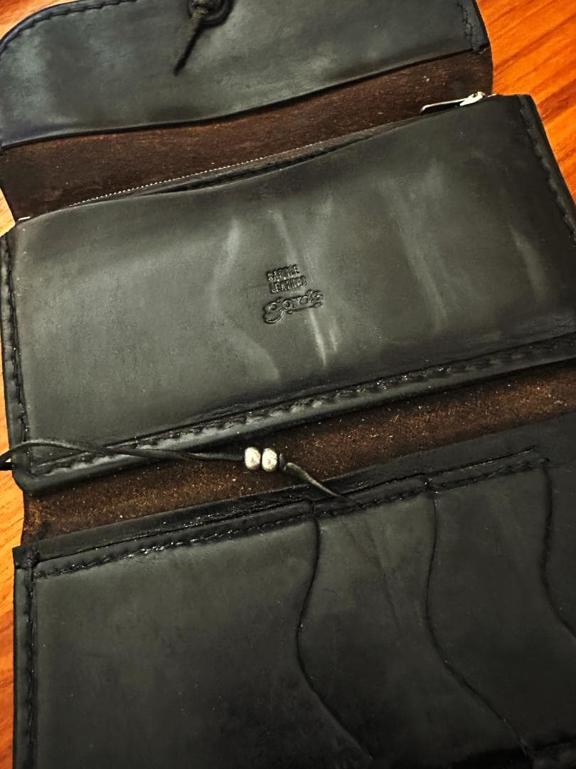 goro's ゴローズ 長財布 黒 ウォレット シルバービーズ付