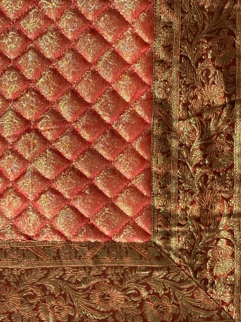 海外購入 クッションカバー 4枚セット タッセル付 ジャガード織 新品