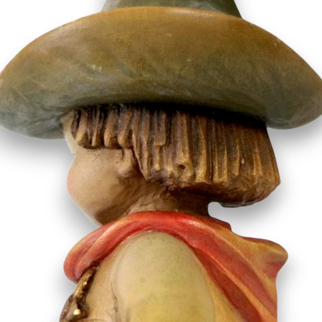 アンリ　ホアン・フェランディス　高級木彫り人形　 ビンテージカウボーイ 一刀彫