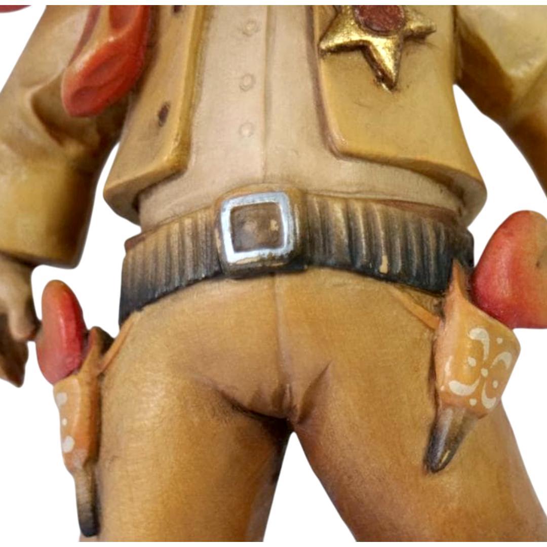 アンリ　ホアン・フェランディス　高級木彫り人形　 ビンテージカウボーイ 一刀彫