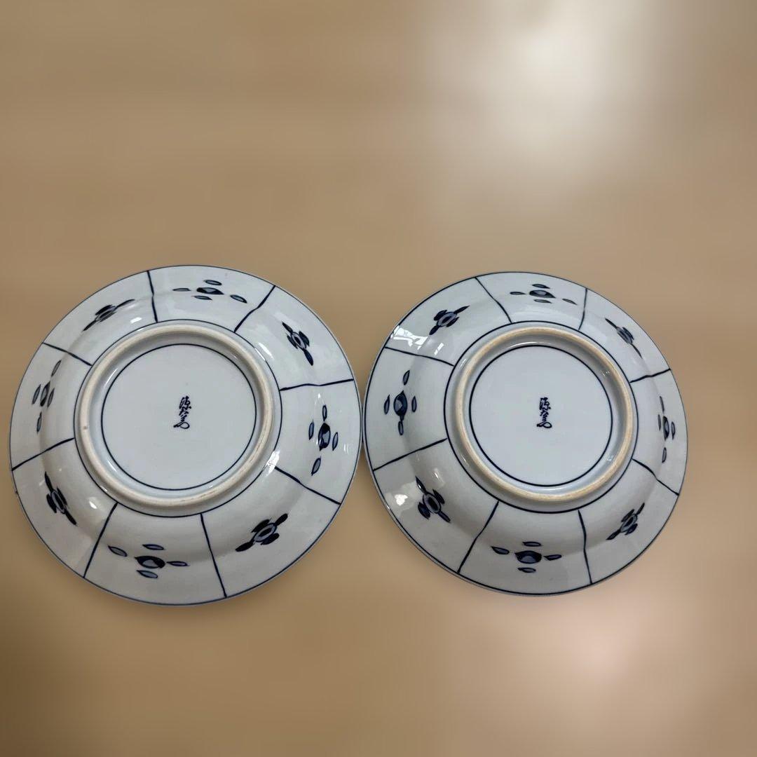 源右衛門　染付芙蓉手　2枚セット