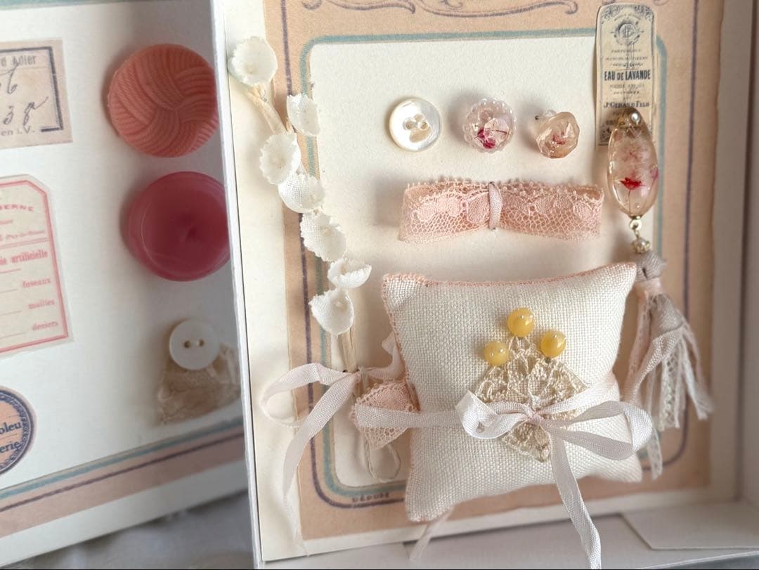 人気作家様◾️レジンのメルスリーBOXと香水ボトル風◾️ピンク◾️アンティーク