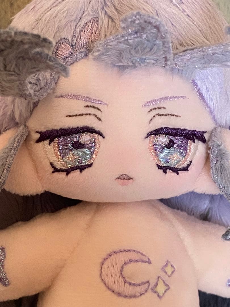 わ*び様 無属性　自作　ぬいぐるみ　10cm （12.5センチ）　骨入り　蓄光刺