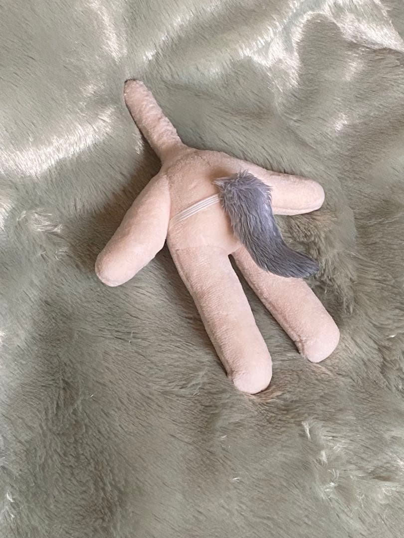 わ*び様 無属性　自作　ぬいぐるみ　10cm （12.5センチ）　骨入り　蓄光刺