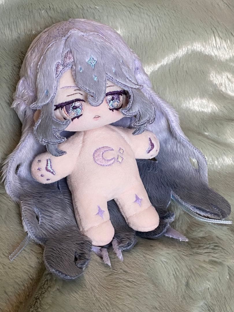 わ*び様 無属性　自作　ぬいぐるみ　10cm （12.5センチ）　骨入り　蓄光刺