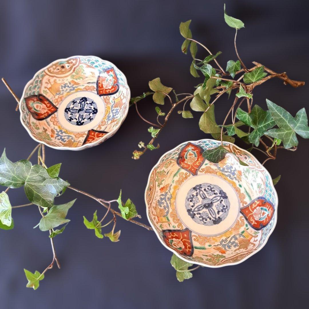 「ご成約者」です。 「金彩うさぎに 青海波」古伊万里皿　2点まとめて