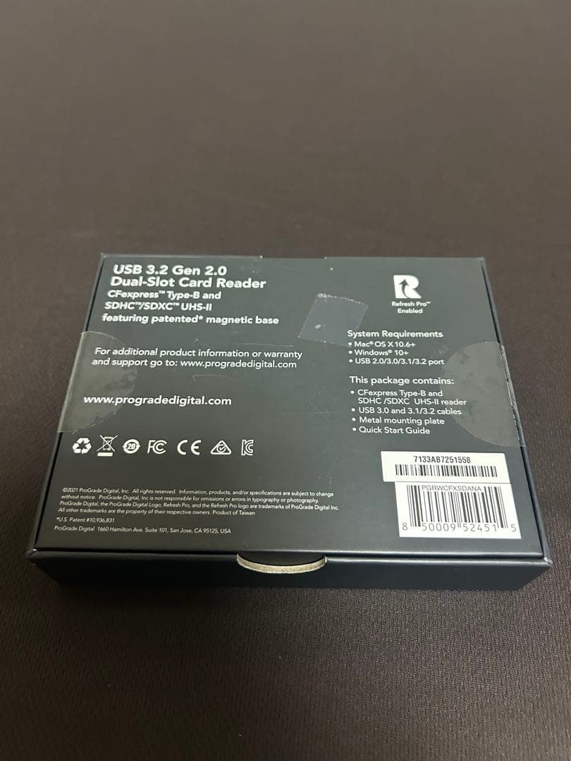 ProGrade Digital デュアルスロットメモリーカードリーダー