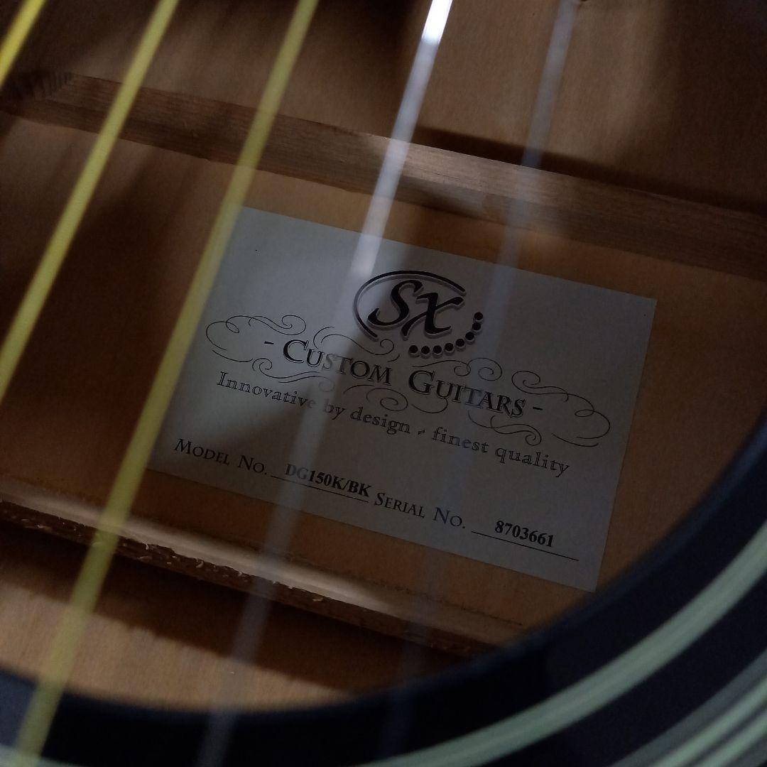 SX CUSTOM GUITARS アコースティックギター DG150K BK