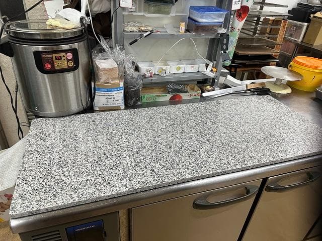 イタリア産 高級天然石 ルナパール 業務用のし台◆700×450×20◆　特価