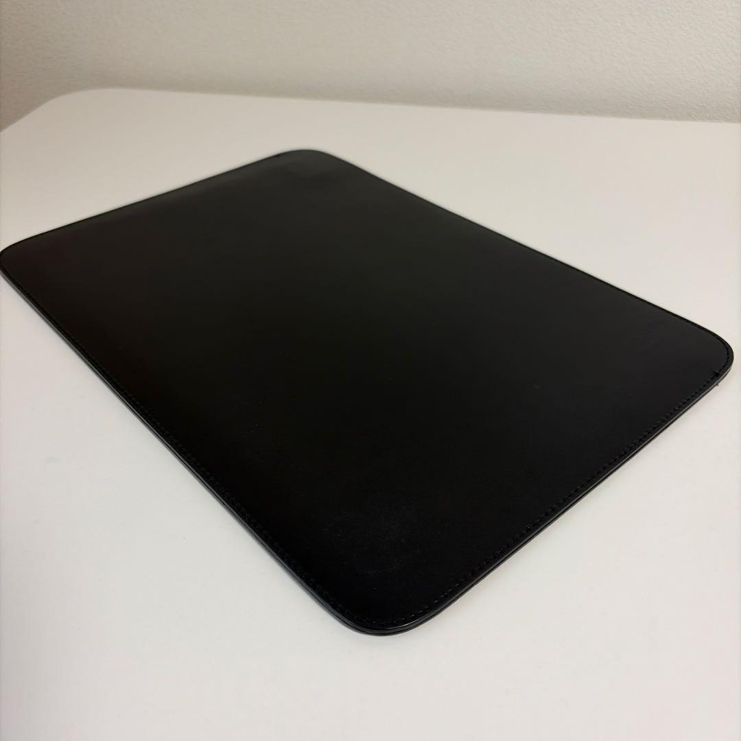drip レザー MacBookケース 13インチ ブラック