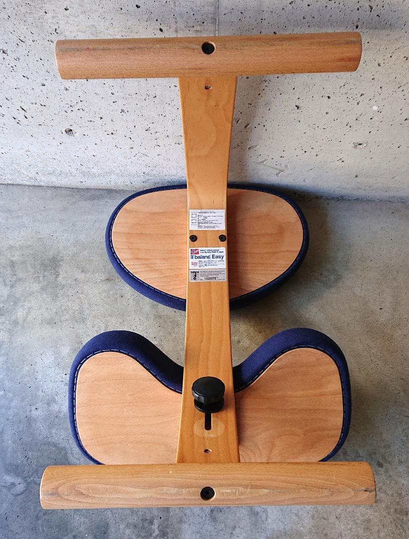 【美品】サカモトハウス バランスチェアイージー 　ブルー　カバー付き