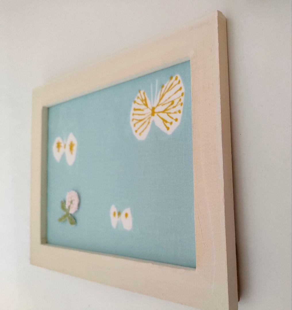 SOLDミナペルホネン　hana hane　ハナハネ　壁飾り　ライトブルー　春色