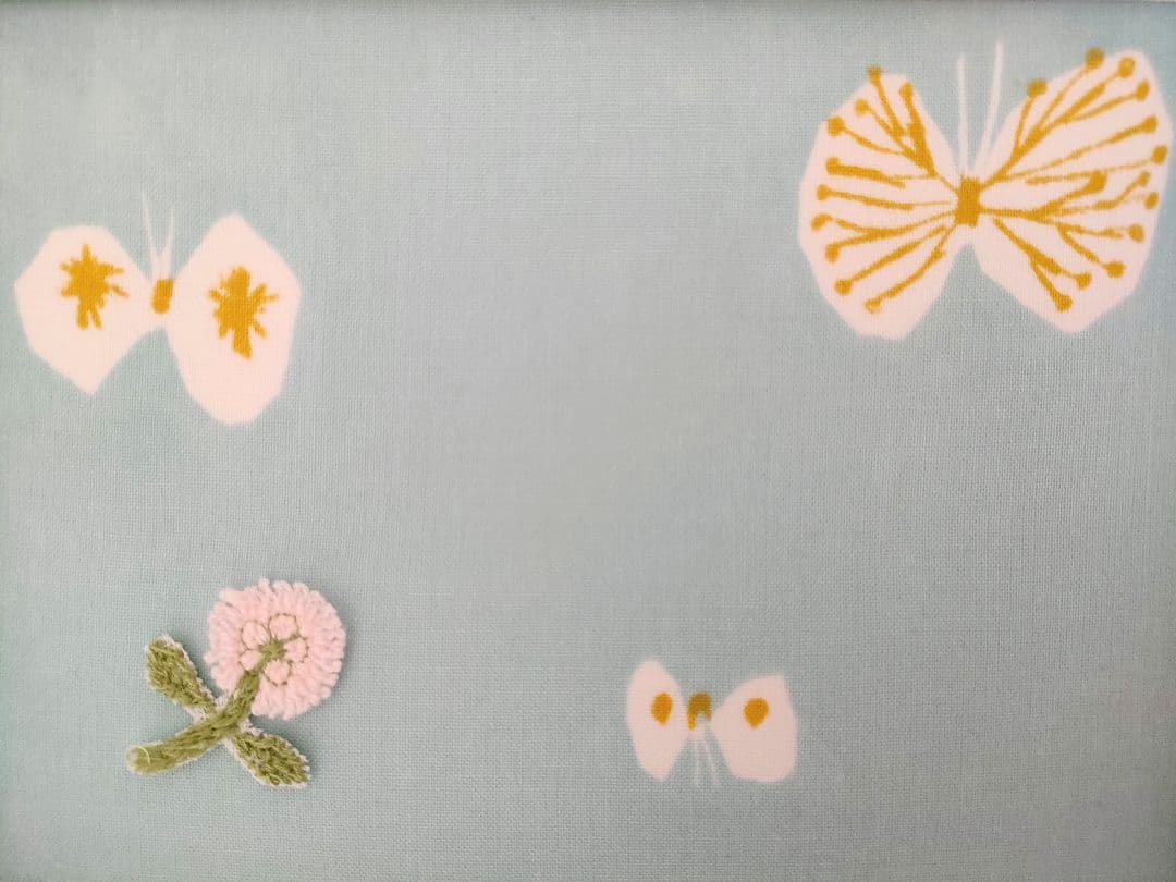 SOLDミナペルホネン　hana hane　ハナハネ　壁飾り　ライトブルー　春色