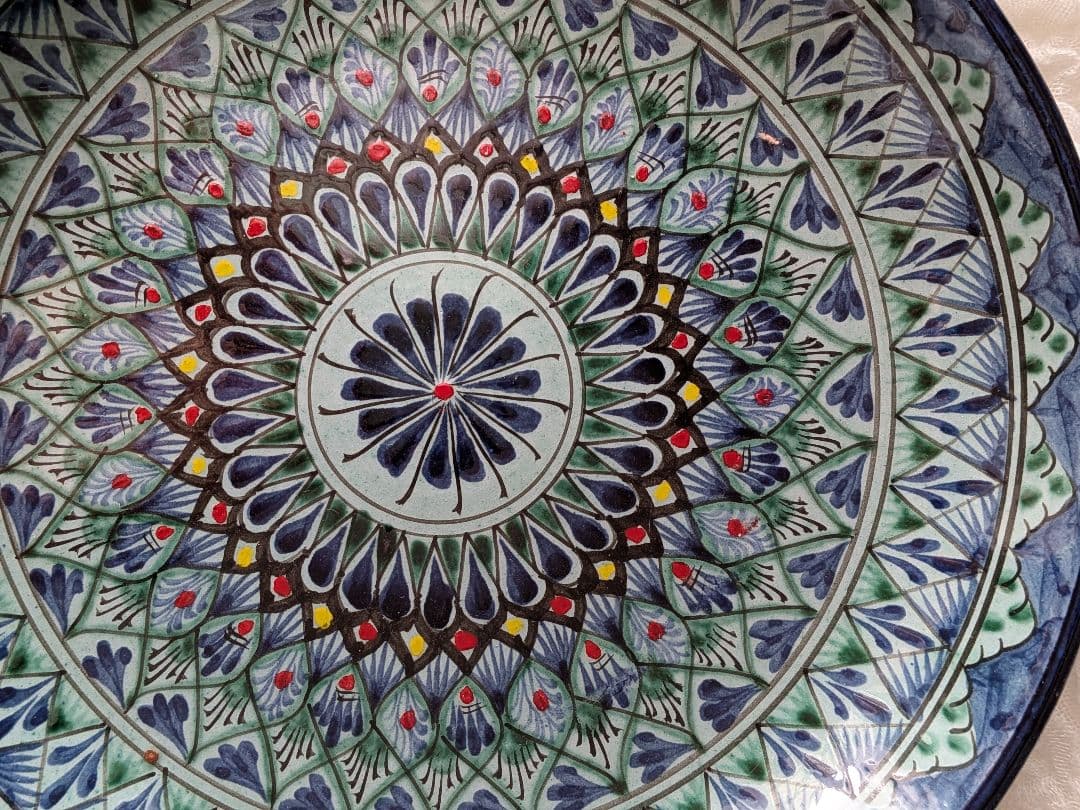 ウズベキスタン製リシタンブループレート