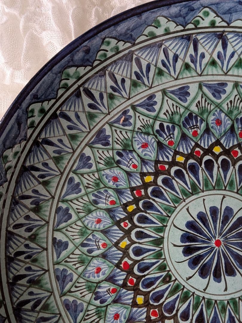 ウズベキスタン製リシタンブループレート