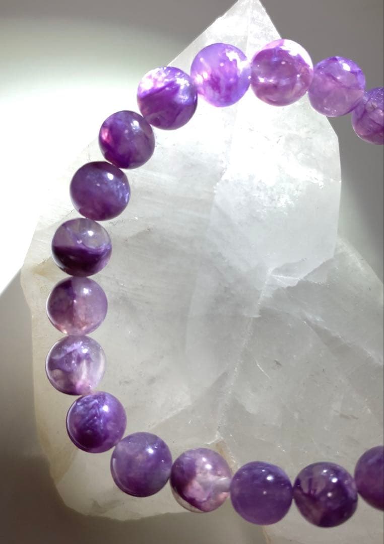 ⭐️希少⭐️エンジェルシリカ　ブレスレット　チャロアイトシリカ　ヒーリングパワー❣️