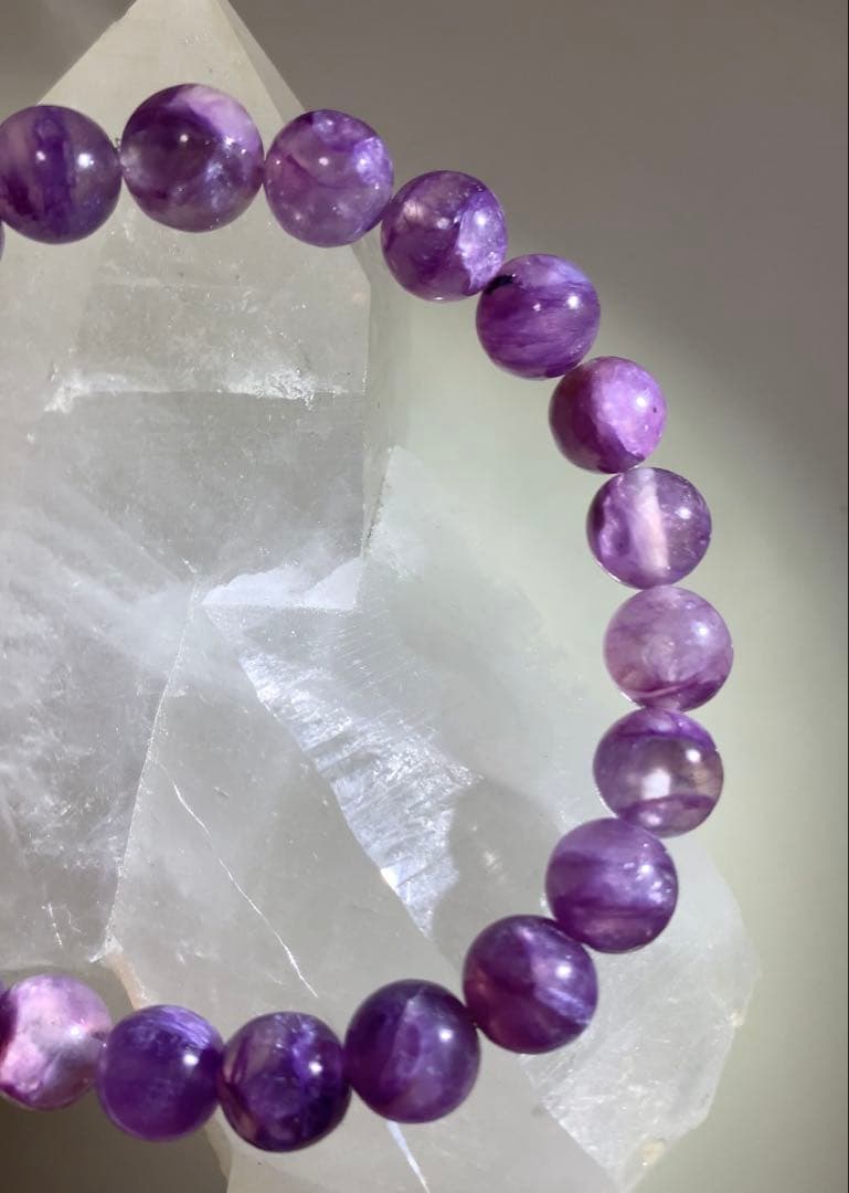 ⭐️希少⭐️エンジェルシリカ　ブレスレット　チャロアイトシリカ　ヒーリングパワー❣️