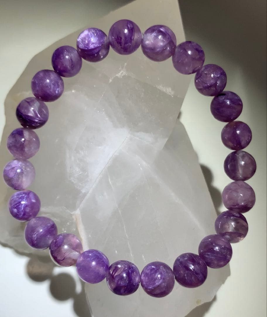 ⭐️希少⭐️エンジェルシリカ　ブレスレット　チャロアイトシリカ　ヒーリングパワー❣️