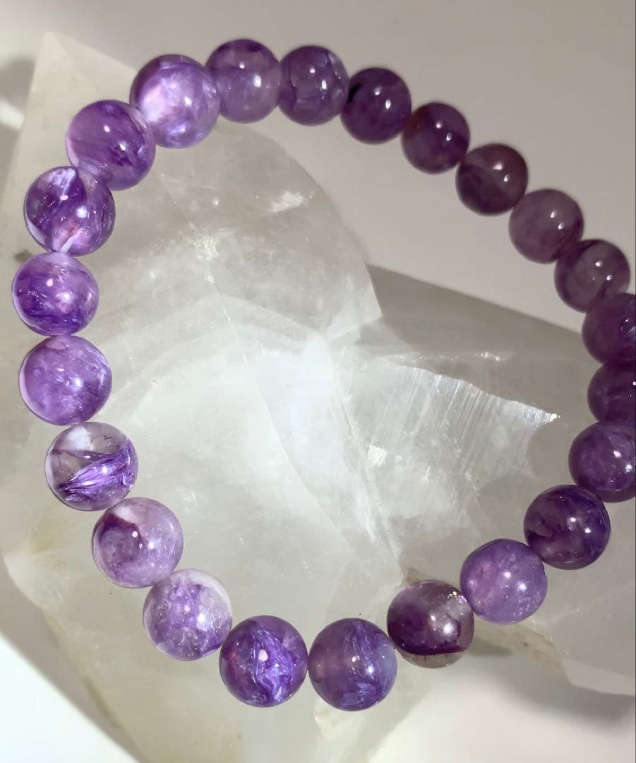 ⭐️希少⭐️エンジェルシリカ　ブレスレット　チャロアイトシリカ　ヒーリングパワー❣️