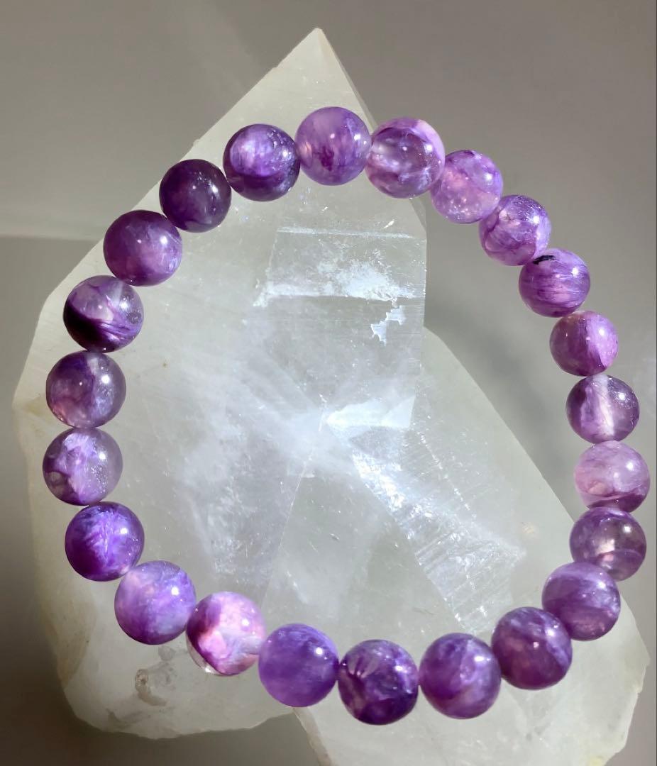 ⭐️希少⭐️エンジェルシリカ　ブレスレット　チャロアイトシリカ　ヒーリングパワー❣️