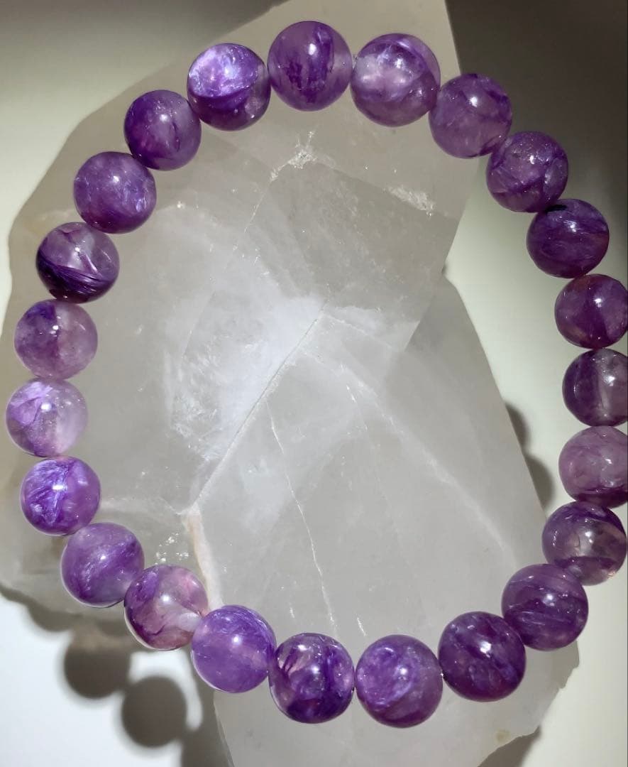 ⭐️希少⭐️エンジェルシリカ　ブレスレット　チャロアイトシリカ　ヒーリングパワー❣️