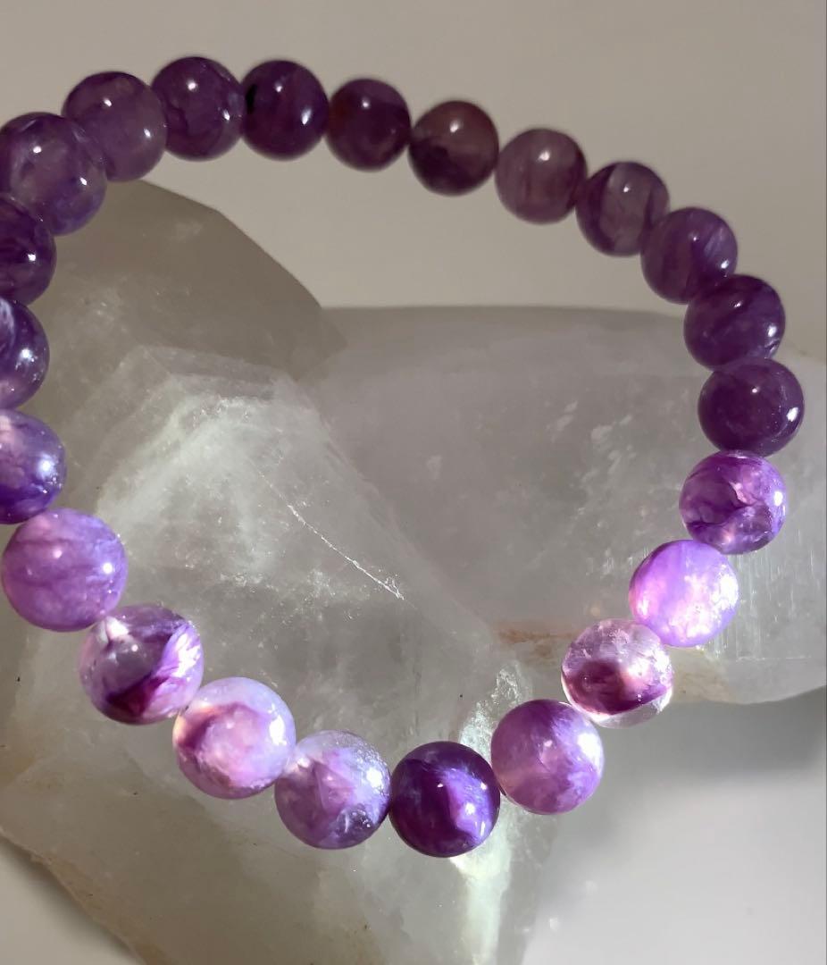 ⭐️希少⭐️エンジェルシリカ　ブレスレット　チャロアイトシリカ　ヒーリングパワー❣️