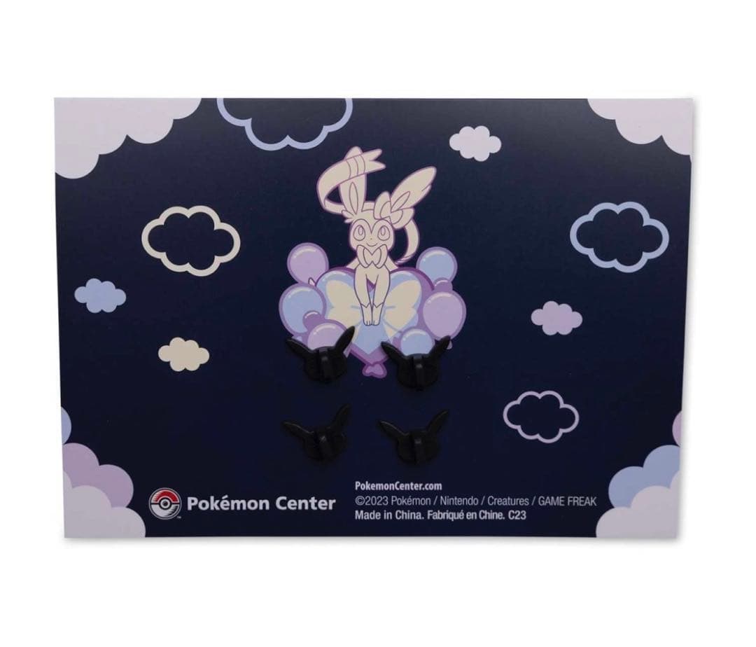 【海外ポケセン】ピカチュウ プリン ニンフィア ピンバッジ グリーティングカード