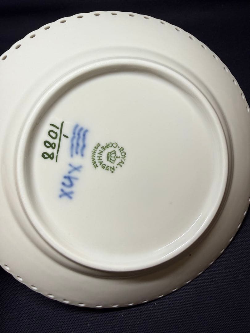 ロイヤルコペンハーゲン ブルーフルーテッド フルレース15cm2枚