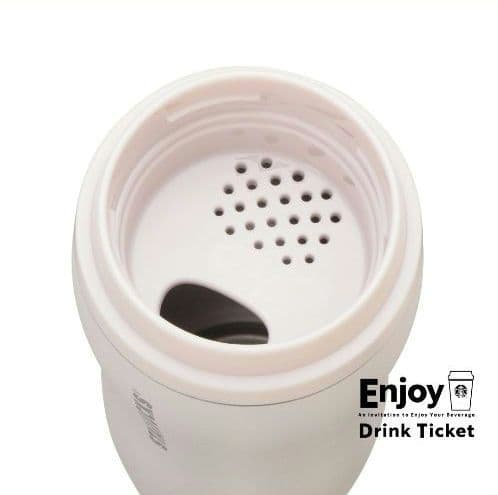 ギフトボックス入りカーヴドステンレスボトルピンクベージュ355ml