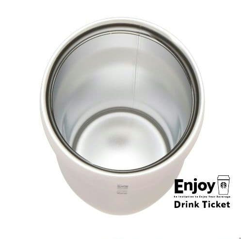 ギフトボックス入りカーヴドステンレスボトルピンクベージュ355ml