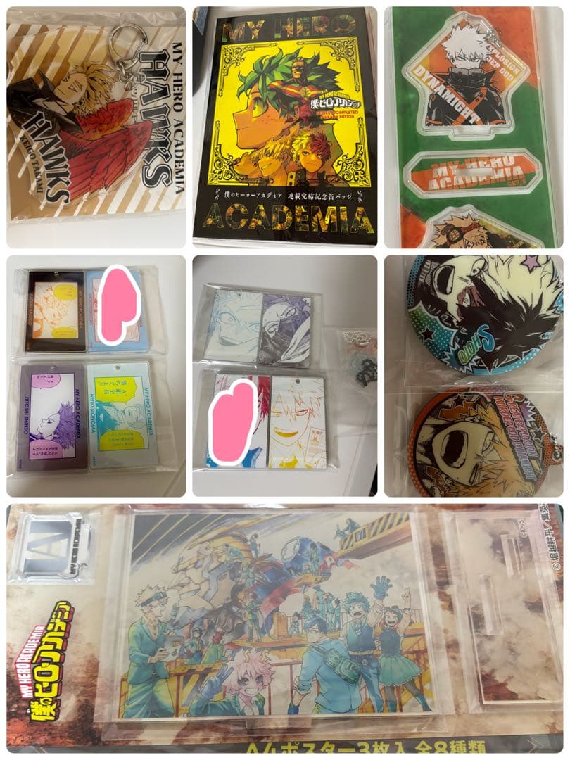 僕のヒーローアカデミア　アクリルブロック 原画展　バースデー　まとめ売り