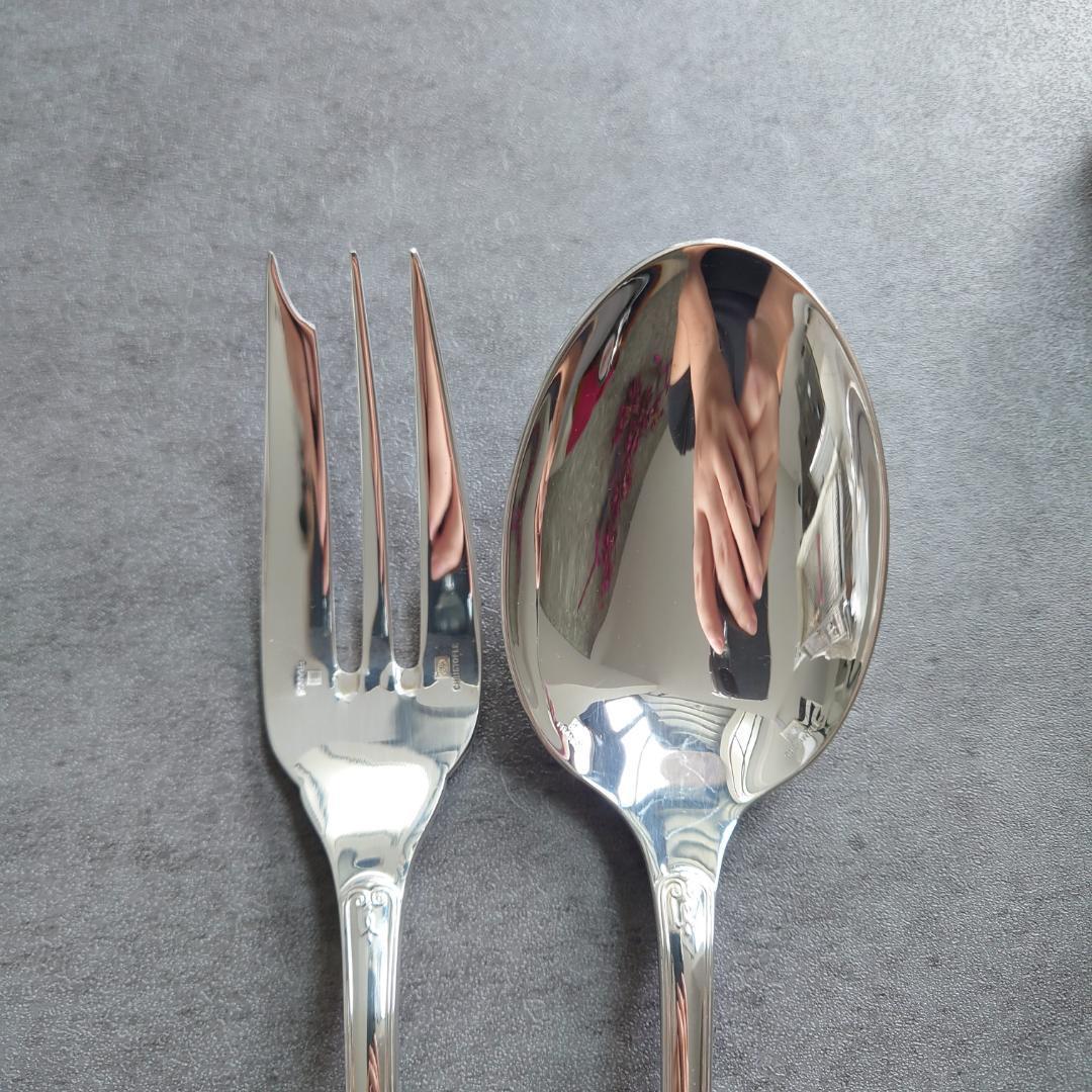 美品 クリストフル マルメゾン サービングフォーク サービングスプーン